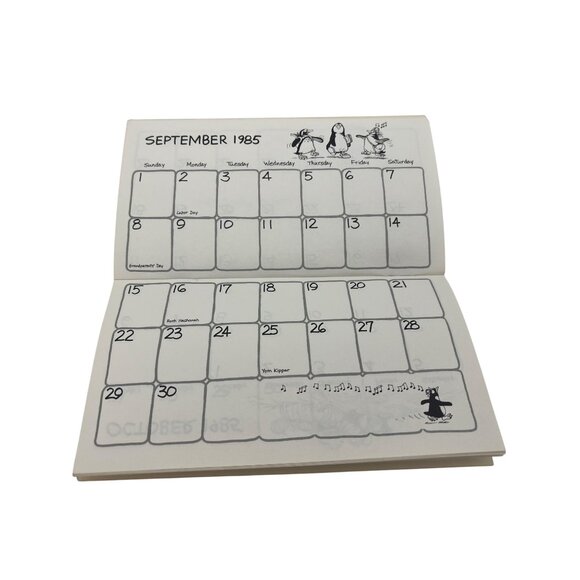 Suzy's Zoo 1985 Pocket Calendar Suzy Spafford USA Whimsical Animals Scrapbooking - Picture 5 of 6